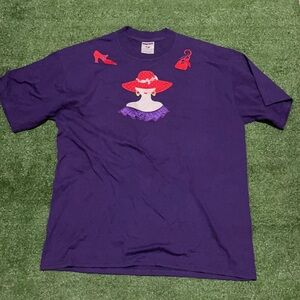 Vintage Embroidered Tee szLarge